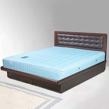 《Homelike》艾凡3.5尺掀床組+獨立筒床墊-單人-胡桃木紋