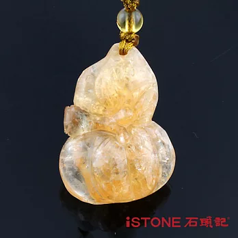 【石頭記】 精雕黃水晶-健康長壽-11.4g