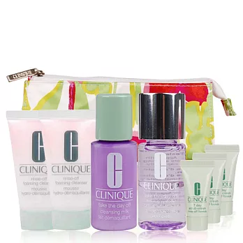 CLINIQUE 倩碧 溫和卸妝慕絲潔顏八件禮
