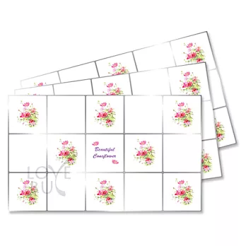 日本魔術萬用壁貼(超值3入)小雛菊