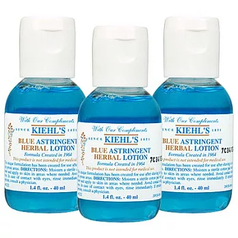 Kiehl’s契爾氏 藍色收斂水(40ml)*3 -2014.05