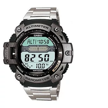 CASIO 高溫下的奮戰衝刺多功能運動鋼帶腕錶-SGW-300HD-1A