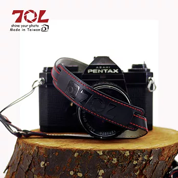70L COLOR STRAP SWL1216 真皮彩色相機背帶尊爵黑紅