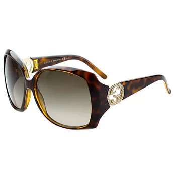 GUCCI-時尚太陽眼鏡（琥珀色）琥珀色