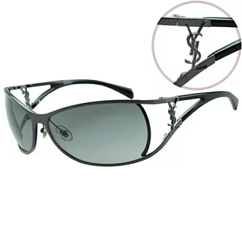 YSL-時尚太陽眼鏡 (鐵灰色)鐵灰色