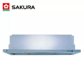 櫻花 SAKURA-隱藏式除油煙機 R-3510BXL 90cm烤漆銀-90CM/含原廠技師到府基本安裝服務