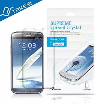 Take91 Supreme Curved Crystal Samsung Galaxy Note2完美弧面透明保護貼