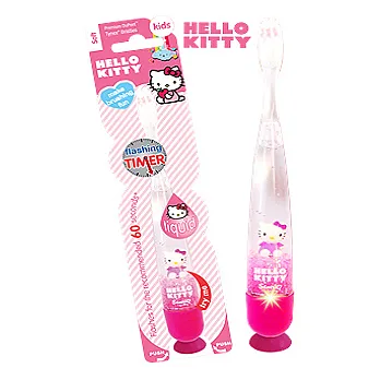 TWINKLERS-Hello Kitty系列-兒童專用牙刷閃燈萬花筒款(附吸盤)-加送棉花糖兒童牙膏一條