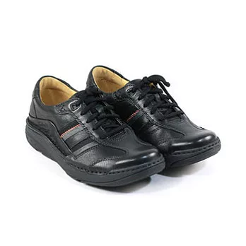CLARKS_克拉克 (男款) 經典角色舒適氣墊鞋6黑色