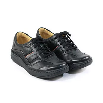 CLARKS_克拉克 (男款) 經典角色舒適氣墊鞋7黑色