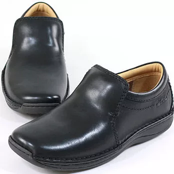 CLARKS_克拉克 (男款) 沙發軟墊直套式氣墊鞋7.5黑色