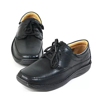 CLARKS_克拉克 (男款) 沙發軟墊綁帶式氣墊鞋6黑色