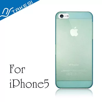 Take91 Slim5 iPhone5 超薄彩漾保護殼(天藍色)