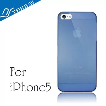 Take91 Slim5 iPhone5 超薄彩漾保護殼(深藍色)