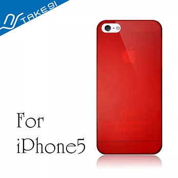 Take91 Slim5 iPhone5 超薄彩漾保護殼(緋紅色)