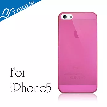 Take91 Slim5 iPhone5 超薄彩漾保護殼(紫紅色)