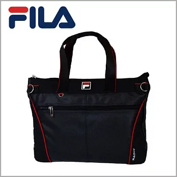 FILA 義大利 時尚機能 兩用托特包 BLN-3003 (型男黑/經典白)型男黑