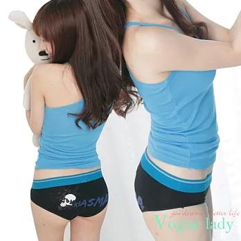 【Vogue Lady】塗鴉寬版三角系列(顝顱)M黑