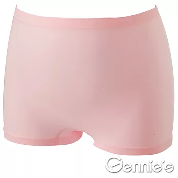 【Gennie’s奇妮】One piece 系列-一體成型平口中腰孕婦內褲(GB45)M淡粉