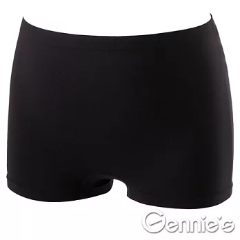 【Gennie’s奇妮】One piece 系列-一體成型平口中腰孕婦內褲(GB45)XL黑