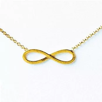 【Dogeared】美國品牌INFINITY祈願項鍊~large classic infinity一體成形大無限18吋金項鍊