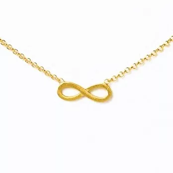 【Dogeared】美國品牌INFINITY祈願項鍊~classic infinity一體成形能量無限18吋金項鍊