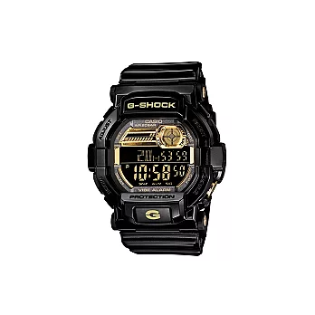 G-SHOCK 黑金皇朝勇者再現超限量時尚運動腕錶-黑金限量版-GD-350BR-1