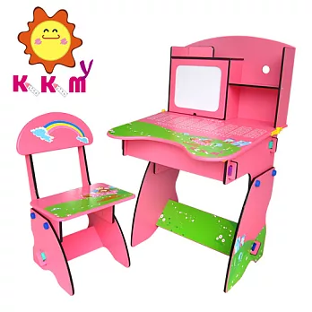 【kikimmy】歐風升降學習桌-甜心桃