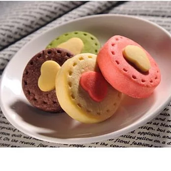 《第二顆鈕釦》果漾酥綜合禮盒-抹茶香柚酥+巧克力芒果酥+原味鳳梨酥+草莓藍莓酥