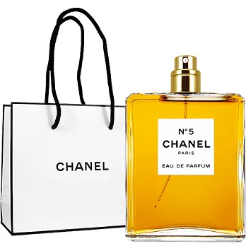 CHANEL 香奈兒 N°5 五號噴式香水(100ml)(無蓋版)+原廠紙袋