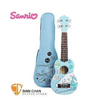 台灣限定版-三麗鷗(Sanrio)授權正版-大耳狗21吋烏克麗麗（附贈烏克麗麗袋）