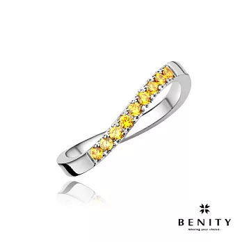【BENITY】彩虹天空S女戒-金鑽白鋼款#4
