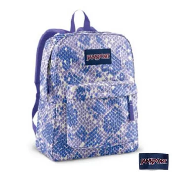 JanSport 校園背包(SUPER BREAK)-蛇紋紫