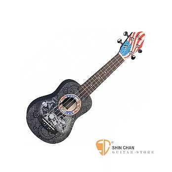 Flight Ukulele 貓王紀念款-美國旗重機 21吋 烏克麗麗 附21吋烏克麗麗袋