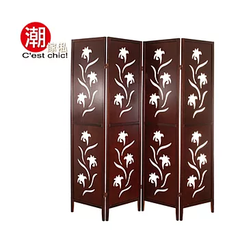 【潮傢俬】春暖花開四片式屏風