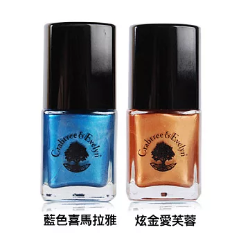 Crabtree & Evelyn 瑰珀翠 炫金愛芙蓉/藍色喜馬拉雅香氛指甲油(15ml)兩色任選炫金愛芙蓉