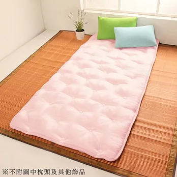 【HomeBeauty】超級Q彈棉透氣防潑水收納床墊-單人星紅