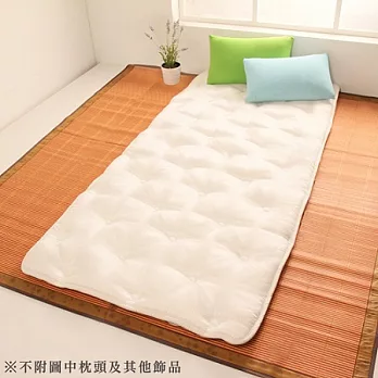 【HomeBeauty】超級Q彈棉透氣防潑水收納床墊-單人星白
