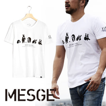 【MESGE】蕭青陽 故事島 I I IDOL系列 男T-Shirt　T恤　S白