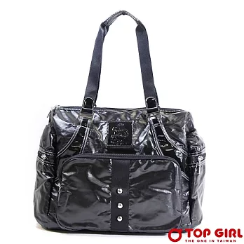 【TOP GIRL】率性前衛肩背包-女(神秘黑)神秘黑