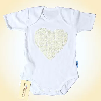 Cutie Bella包臀衣，Heart-Cream(6~12m)