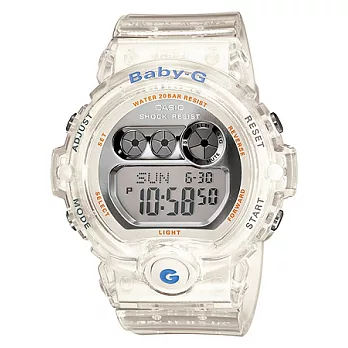 BABY-G 夏天清透的果凍色調風潮流運動腕錶-BG-6900-7B