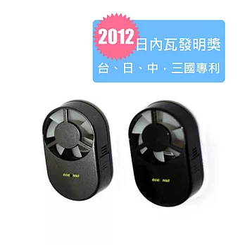 【黃椰樹】風力發電負離子產生器(日內瓦發明獎/三國專利/空氣清淨/車用/家用/空調/免插電/免電池)銀黑色
