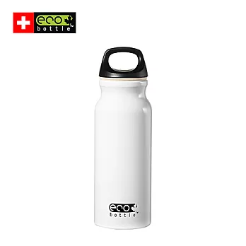 【瑞士ECO BOTTLE】Basicline系列400ml寬口隨身水瓶_白#15004