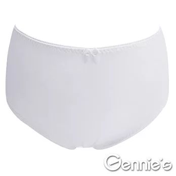 買一送一【Gennie’s奇妮】極緻棉舒適中腰孕婦內褲(GB03)-M白
