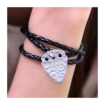 TECKPICK匹克個性手鍊Ⅰ（Pick彈片手鍊）暢銷吉他Pick黑色手鍊/吉他手/音樂人必備黑色