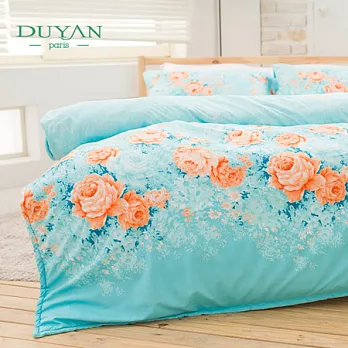 DUYAN《月光花坊》雙人四件式超柔細纖維兩用被床包組