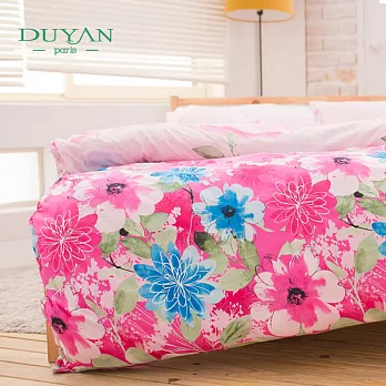 DUYAN《漫香花裙》雙人四件式超柔細纖維兩用被床包組