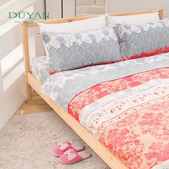DUYAN《情繫暹羅》雙人四件式超柔細纖維兩用被床包組