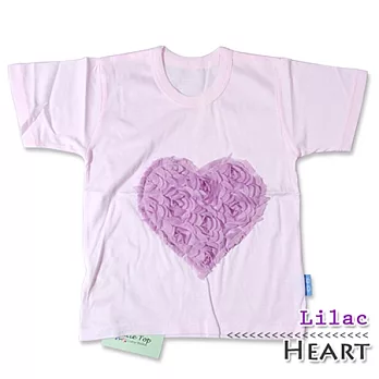 Cutie Bella短袖上衣/T恤-粉T Heart Lilac